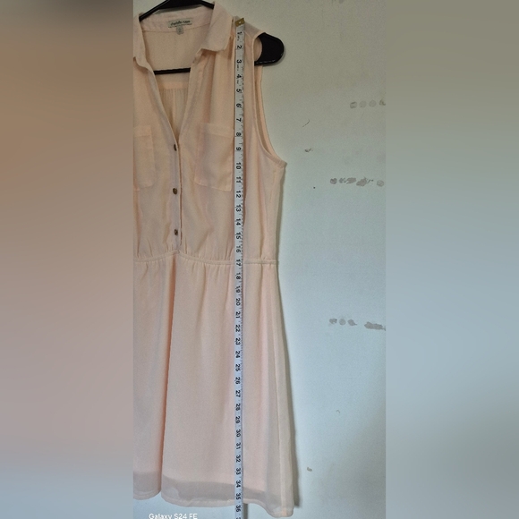 Charlotte Russe Light Pink Button-Front Dress - Picture 2 of 6